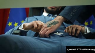 Nico Zetta & Lazzarato's Bearded Anal Pounding After Office Hours — Blowjob