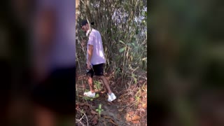 Gay Horny Girl's Cruising Encounter in Mountain Car — Cumshot